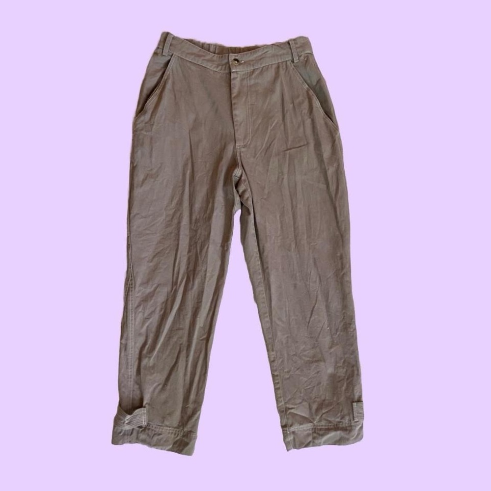 Harpersage Tan Gray cropped cargo pants 🔥